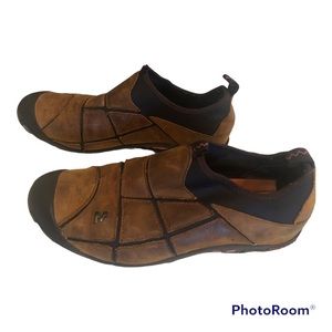 Merrell Women's Sz 8.5 Mosaic Spice Slip On Hiking Shoe Brown Leather Stretch